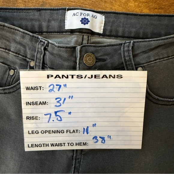 AC For AG Jeans Women 27” Black Flare Goldschmied Retro Y2K Grunge‎ Skater Vibes - Picture 9 of 9
